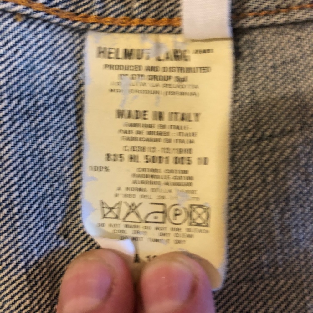 Helmut Lang Men’s Jean Jacket - Sz. 48/M - Picture 6 of 6